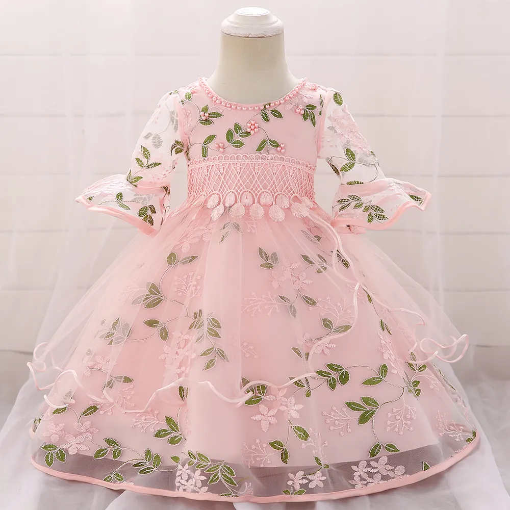 2019-Summer-Baby-Clothes-Newborn-Kids-Wedding-Frocks-Flower-Girl-First-Communion-Half-Sleeve-Birthday-Party