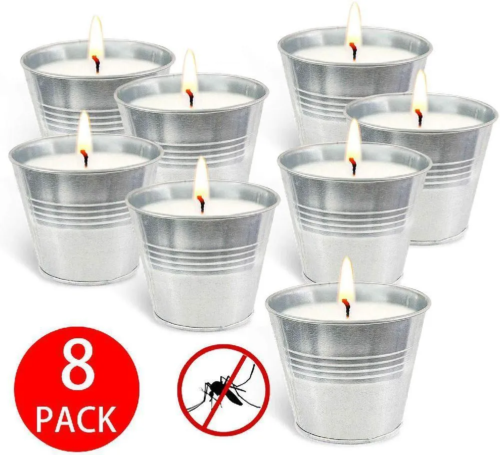 8stSoy Wax Fragrance Candles Set Smokeless Mosquito Repellent Candle For Home Wedding Birthday Decoration T200601