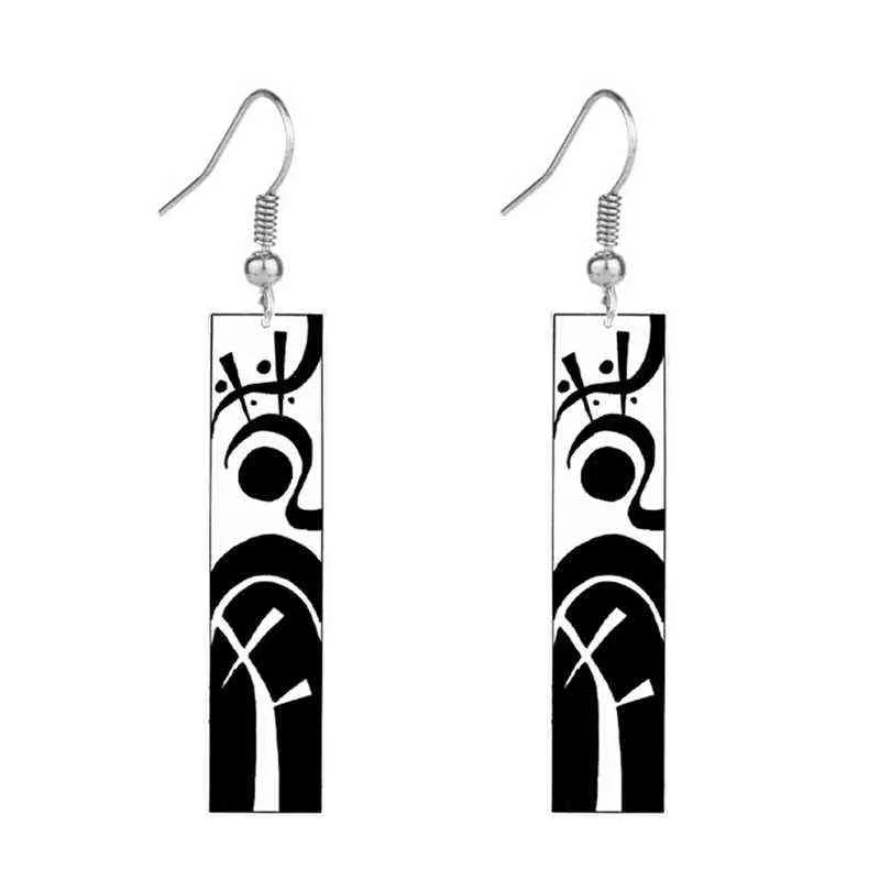 Fashion Anime Tokyo Revengers Drop Earrings Izana Kurokawa Cosplay Props Hanafuda Earrings for Women Men Jewelry Gift Accessorie G220312