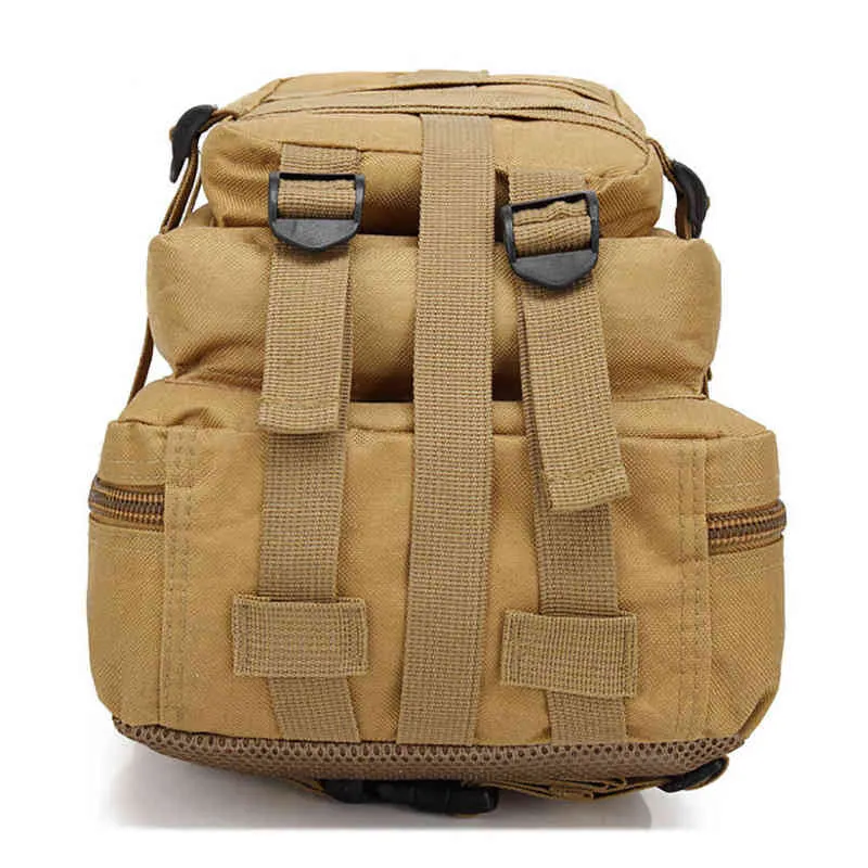 Outdoor mountaineering bag upgraded version of multi-function 3P attack backpack camouflage tactical bag men's riding backpack G220308