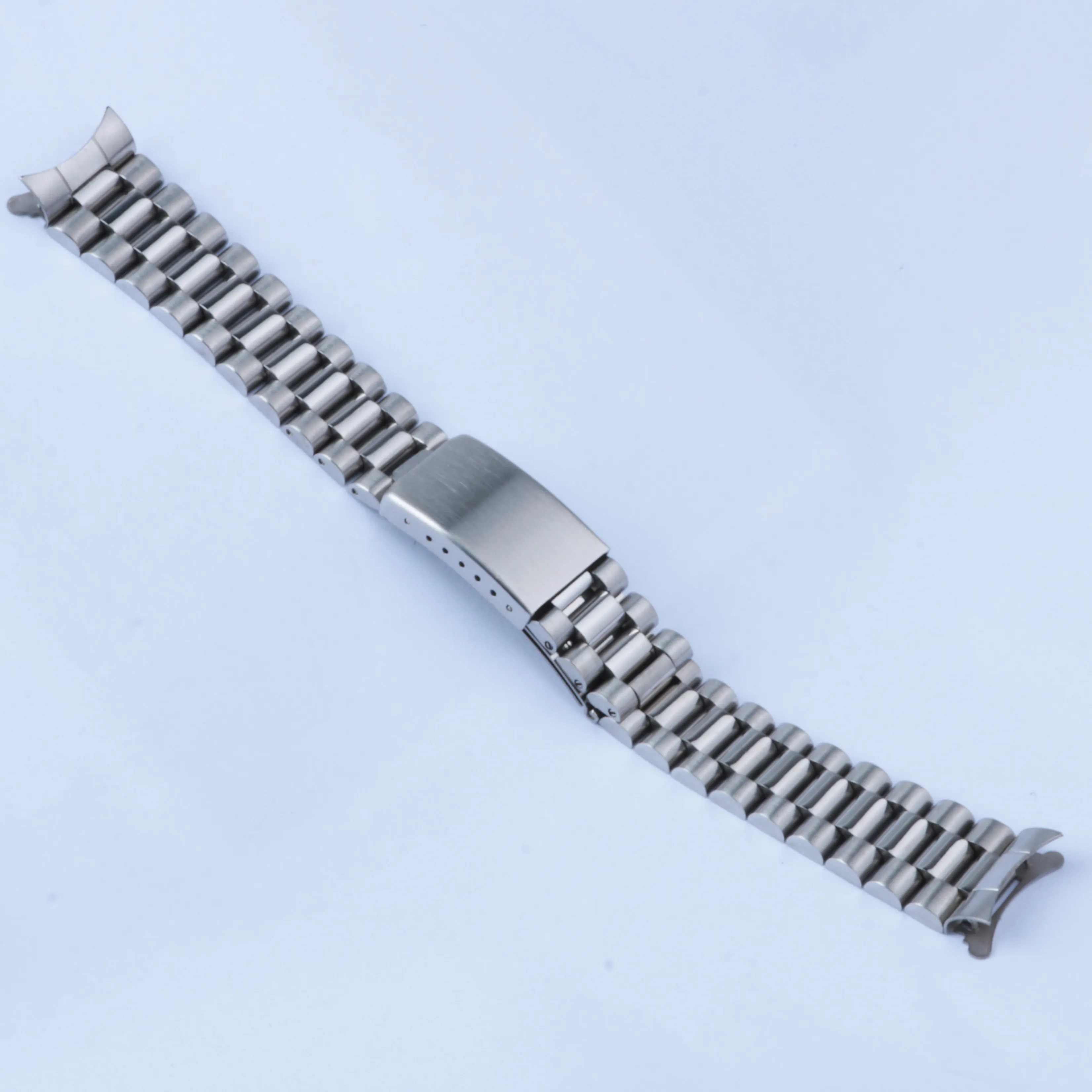 19mm Watch Band Strap 316L Rostfritt stål Guld Silver Watchband Oyster Armband för Rol DateJ Subma 312L