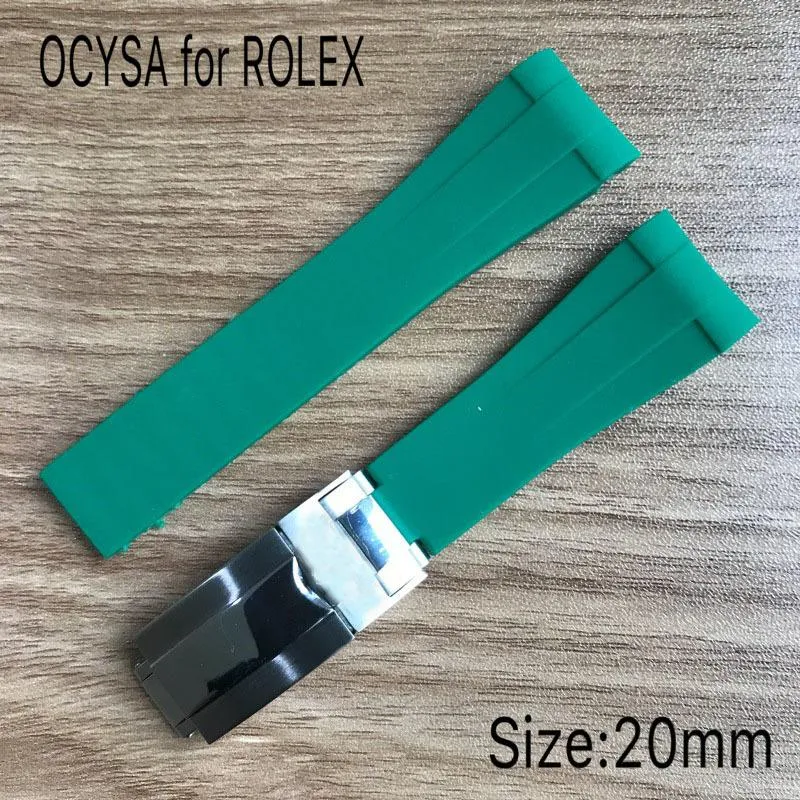 Bracelet en caoutchouc de marque COYSA pour ROLEX SUB 20mm, souple et Durable, étanche, accessoires de bracelet de montre avec acier d'origine 330w