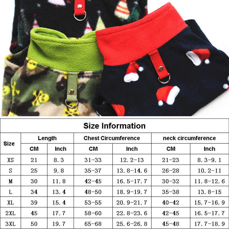 Домашние животные футболки Рождественские клетки Детская одежда Теплый полярные флисовые рубашки щенков маленькая собака Одежда осень зима зимняя одежда XS-3XL BH4426 TQQ