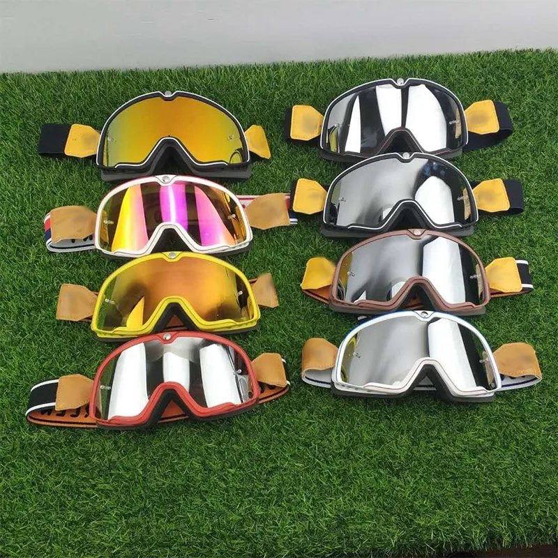 Lunettes de Motocross rétro MX hors route, casques de Moto, lunettes de Ski, ATV pour Motocross, 2021, 2876603