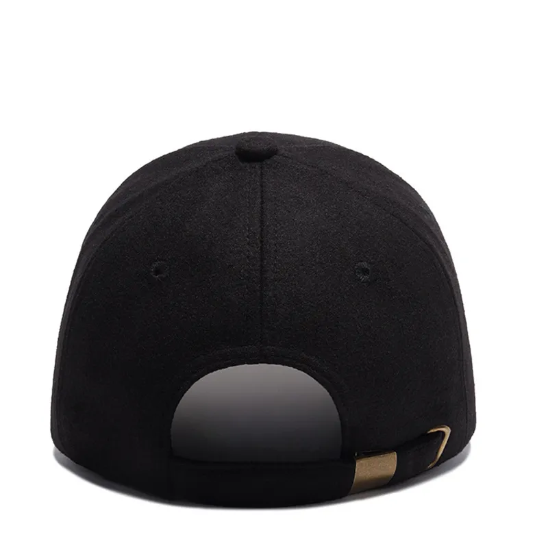 Boné preto cinza masculino cabeça grande cor de beisebol adulto boné com circunferência de tamanho grande 55-62cm lã hip hop hat242u