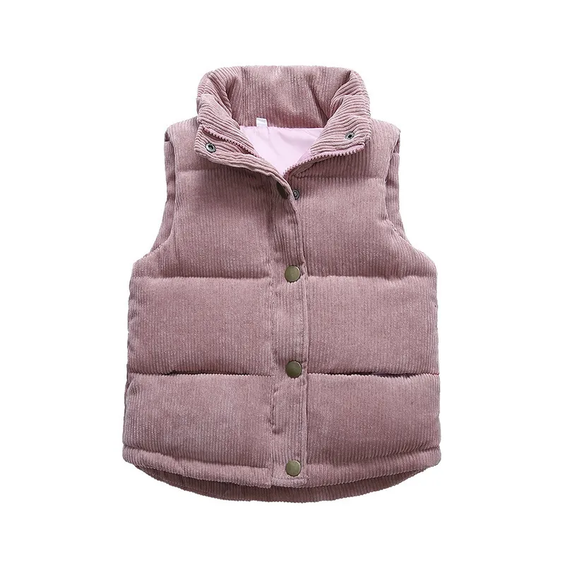 Gilet Automne Filles Chaud Gilet Hiver Garçons Épaissir Gilet Enfants Survêtement Bébé Gilet Enfants Adolescents Coton Vestes Gilet Pour 3-10 Ans 220905