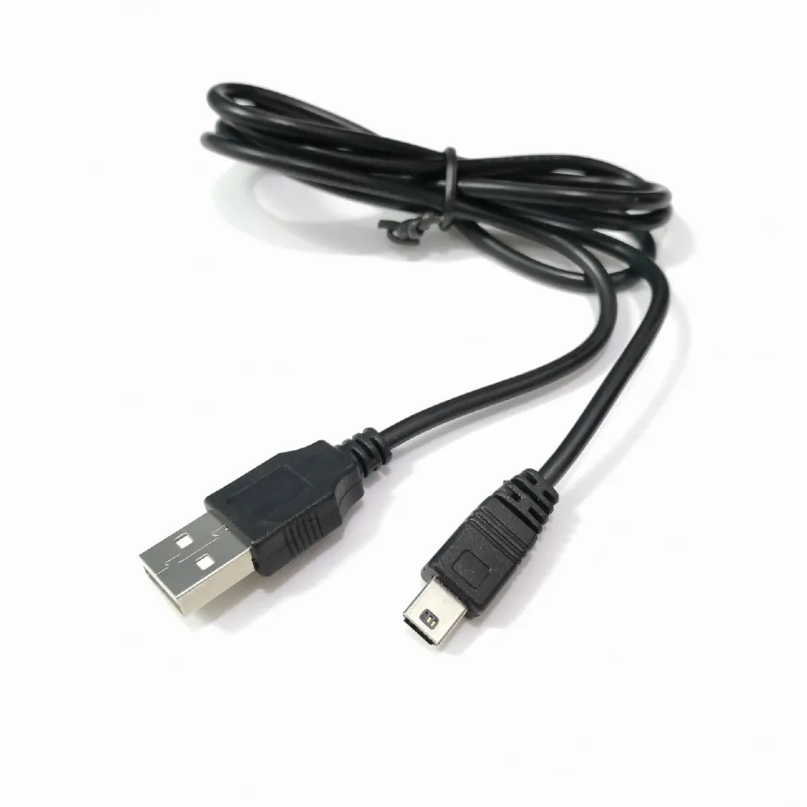 1M USB 2.0 till mini 5 -stifts datadladdningsladdningskabel för Sony PlayStation 3 PS3 -styrenhet