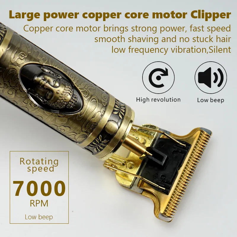 T9 USB Elektrische haar snijmachine Oplaadbare Clipper Man Shaver Trimmer voor mannen Barber Professional GX 220712