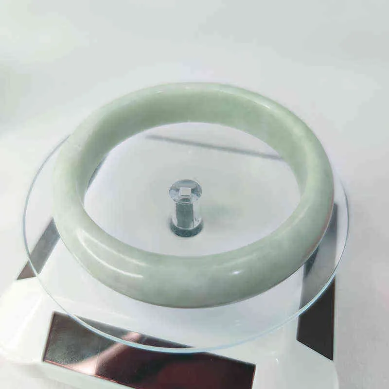Myanmar Okrągły Bransoletka Naturalna Jade Lód Jade Bransoletka Mała Biżuteria Lekkie Zielone Akcesoria Mody Lucky Stone Gift Dla Matki X220216