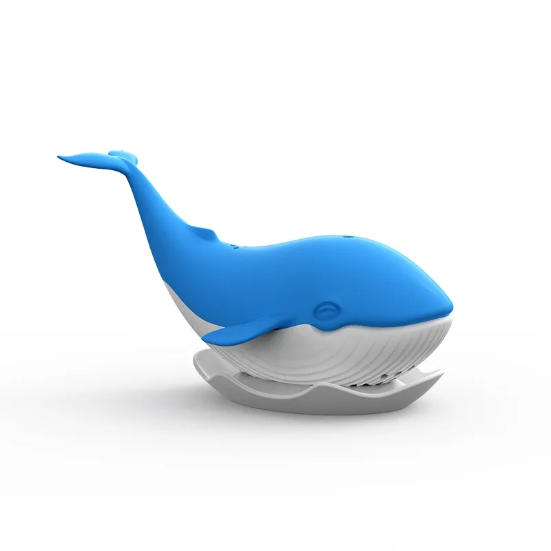 Cute Tea Wisząca Loose Liść Blue Whale Herbaty Sitko BPA Bezpłatne FDA Standard Creative Tea Bag Filtr Naczynia Kuchenne