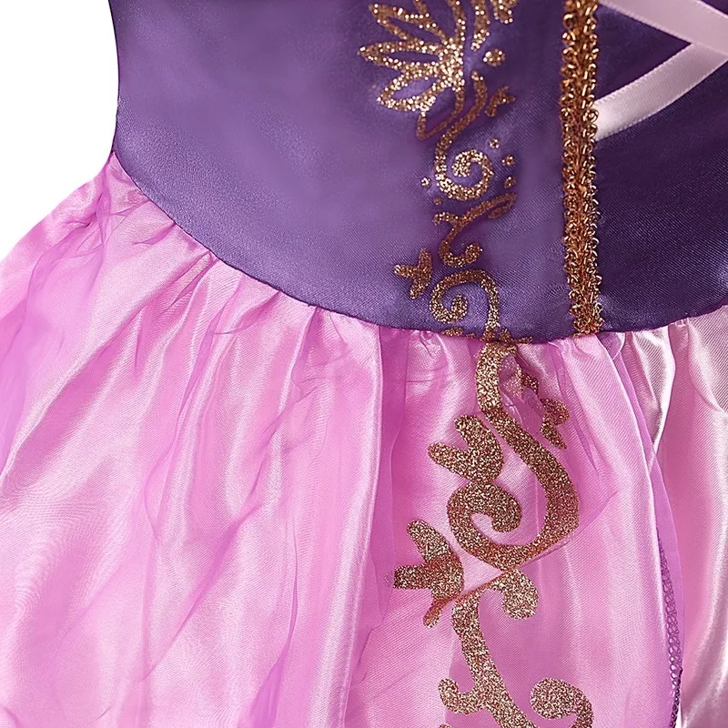 Çocuklar kız prenses elbise çocuklar karışık kılık değiştirmiş karnaval rapunzel kostüm doğum günü partisi kıyafet kıyafet kıyafetler 28 yıl 2203106231553