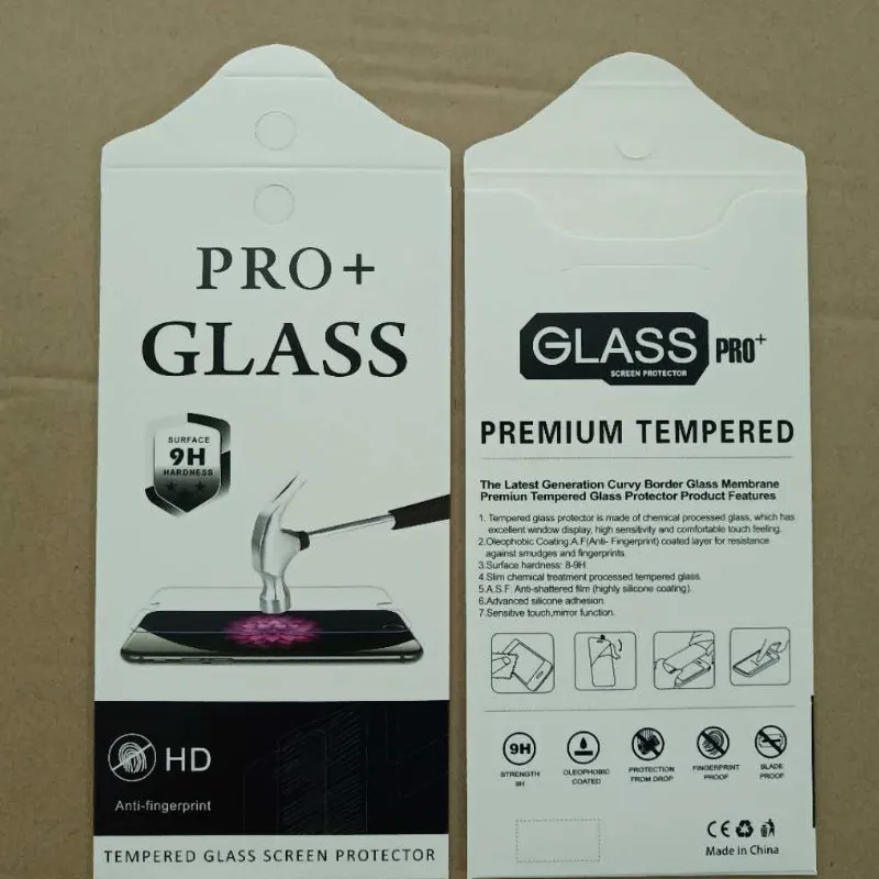 スポット温度フィルムパッケージボックスニュートラル一般的な携帯電話保護梱包箱ガラスフィルムパッケージカートン卸売