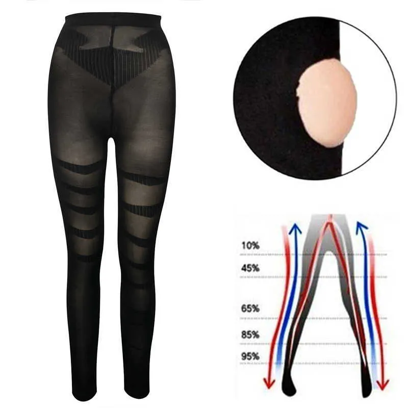 Shapewear Anti Cellulite Compression Legings Leg Slimming Body Shaper High midja mage Kontrolltronder Lår skulptur Slimmer 219258434