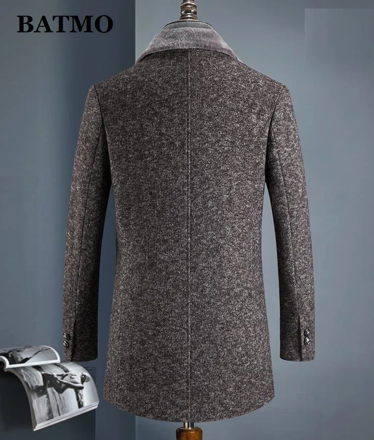 Batmo Arrivo inverno in lana invernale Trench botte di lana casual menmens 60% Jackets788 201116