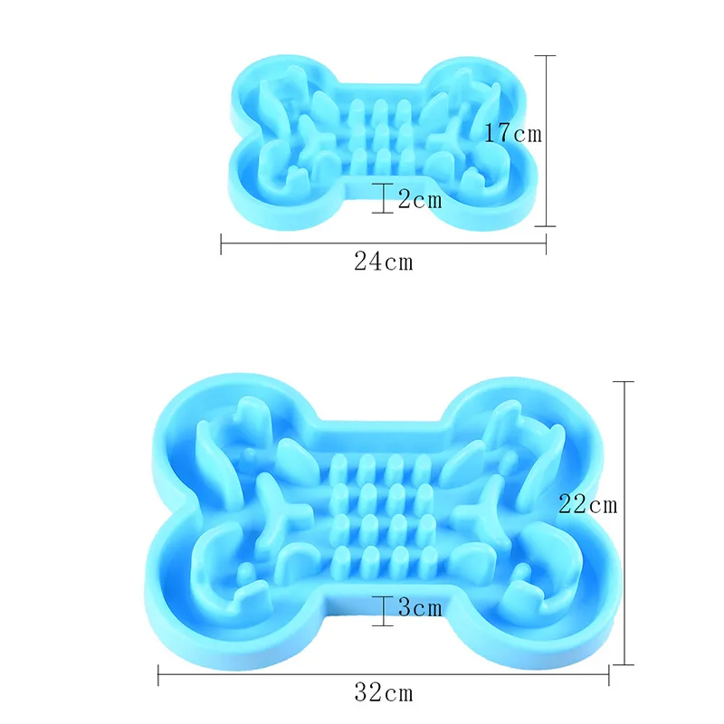 Миска для любимой собаки здоровый мягкая резина медленная питательница антигульпирующая дроссельная миска для кошачьей собаки, кормления медленной подачи Y200917