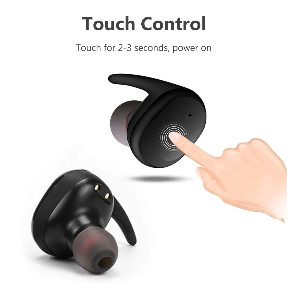 Y30 TWS Auricolari Bluetooth 5.0 Auricolari stereo wireless con riduzione del rumore in-ear chiamate di gioco telefoniche Cuffie sportive con scatola di ricarica