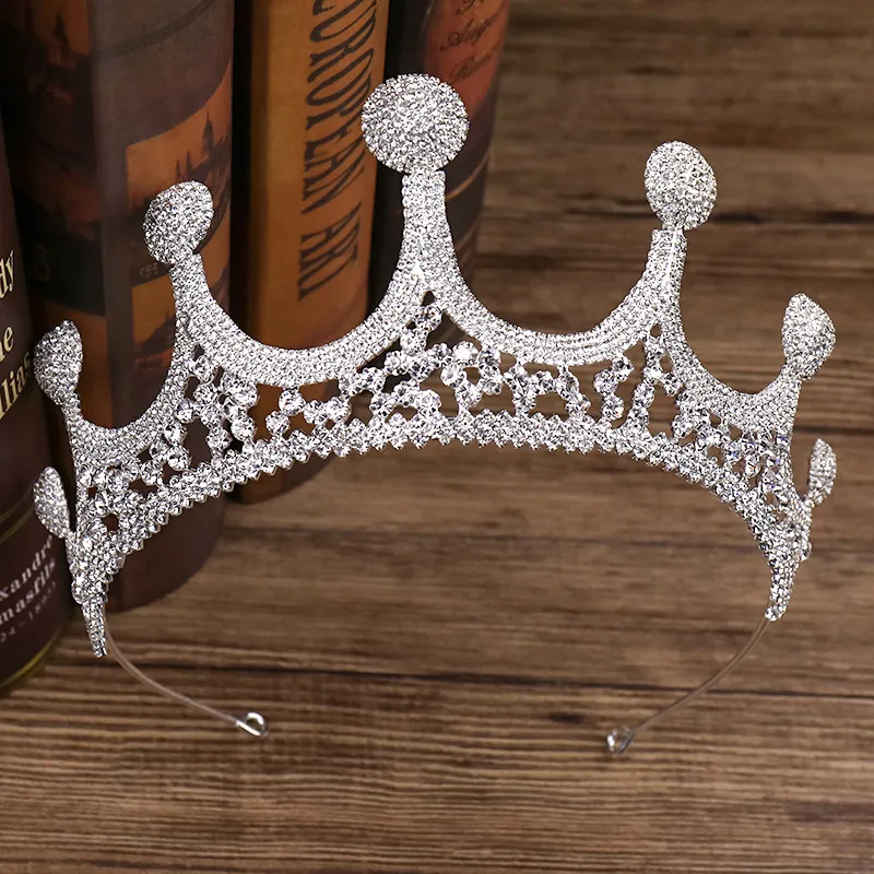 Wit mooi Prinses Hoofddeksels Chique Bruidstiara's Accessoires Prachtige Kristallen Parels Bruiloft Tiara's en Kronen 12105246C