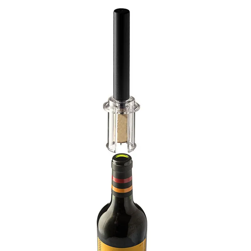 Handlicher Luftdruck-Weinflaschenöffner, Edelstahl-Stifttyp, Flaschenpumpen, Korkenzieher, Korkenzieher, Rotwein-Handöffner