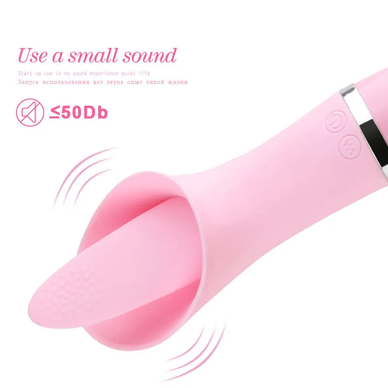 Krachtige Tongmassage Vibrator Likken Gspot Clitoris Stimulator Zuigen Clit Orale Pijpbeurt Vibrators voor Vrouwen Volwassenen Seksspeeltjes LJ23380592