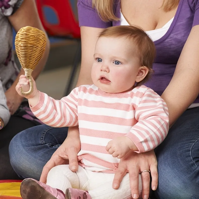 Baby Rattan Handbell Musza Muzyka Ratotanie Tkaczącego Edukacyjne Otmianie niemowląt Trening