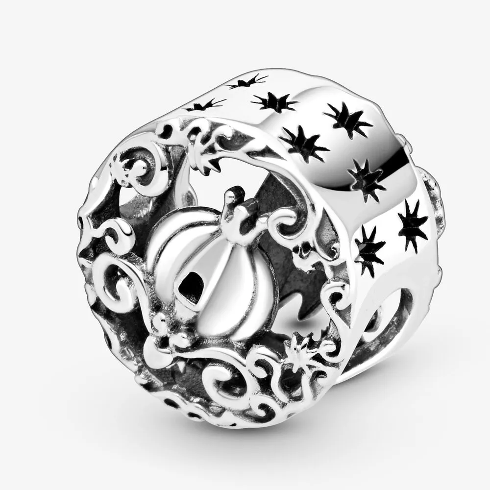 Nieuwe Collectie Charms 925 Sterling Zilver Prinses Midnight Pumpkin Charm Fit Originele Europese Bedelarmband Mode-sieraden Access2330