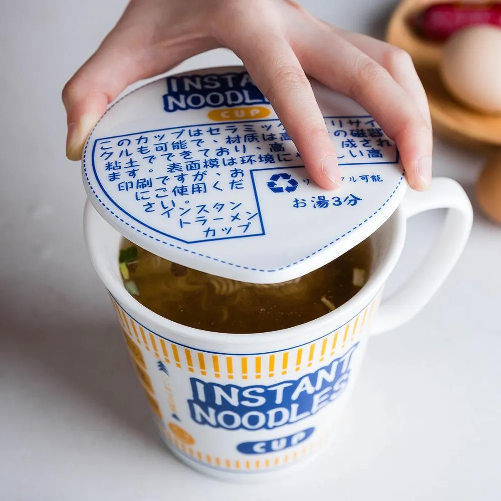 Mdzf sweetome 600 800 ml ciotola di noodle istantanea giapponese con coperchio zuppa di zuppa da forno resistente al calore Ciopa la colazione a base di latte di latte la colazione 2012194k