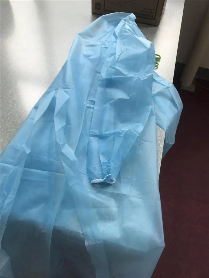 DHL Ship In Stock Isolation Clothing Hazmat Suit Cuff Frenulum Protective Clothing Antistaic Disposable Gowns Protective Suit Products