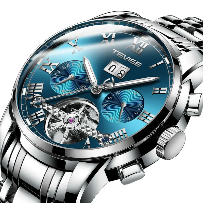orologi da uomo di design orologio automatico con diamanti 41 mm in acciaio pregiato calendario moda impermeabile uomo movimento in oro orologi263N