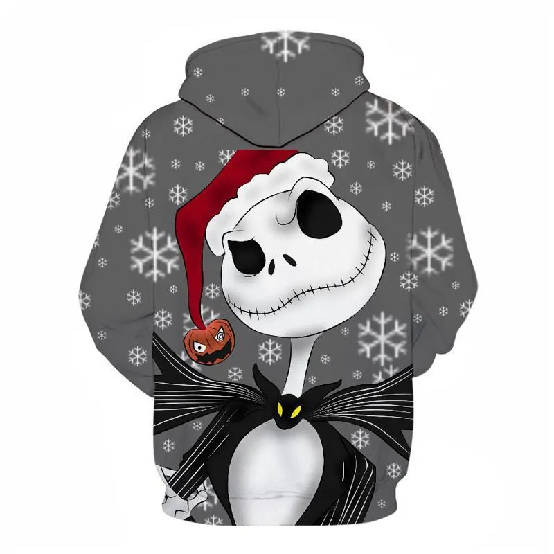 Kid Hoodie Halloween Nightmare Before Christmas Jack Skellington Michael Myers Boys/Girls 3D print Hoodies Funny Pullover Coats LJ201216