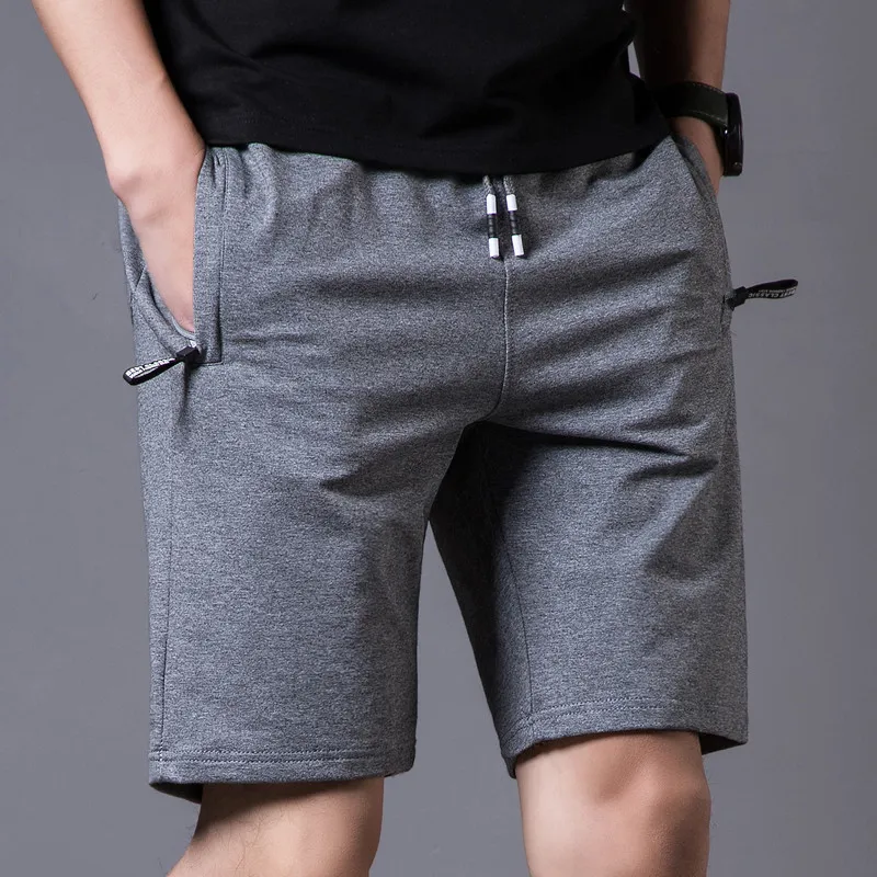 Casual Summer Breeches Shorts Bermudas Noir Blanc Boardshorts Homme Classique Vêtements Shorts De Plage Mâle Jogger Pantalon De Survêtement Court C1214