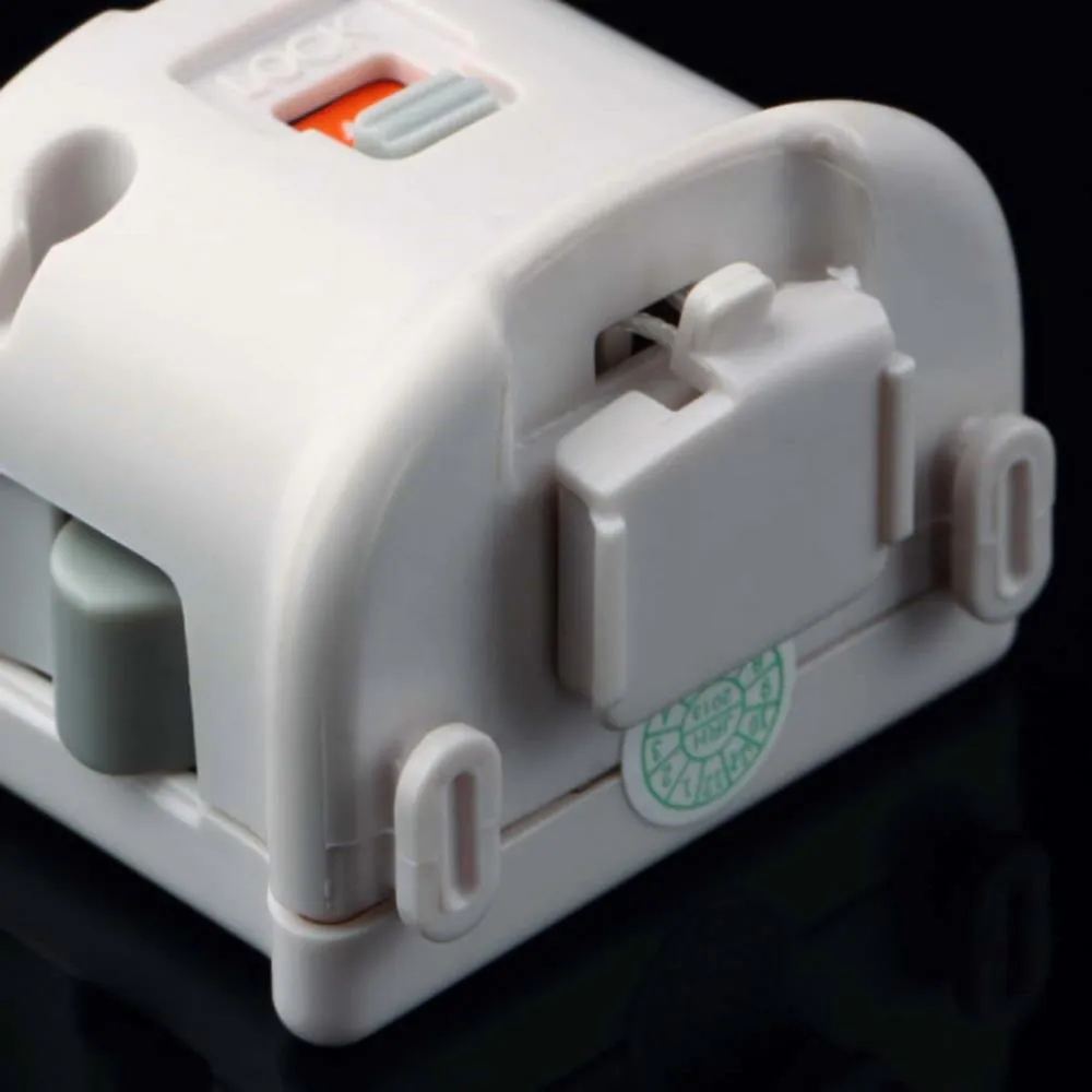 MotionPlus Motion Plus Adapter Sensor accelerator for Nintendo Wii Console Remote Wireless Wiimote Controller nunchuk Enhanced Black & White
