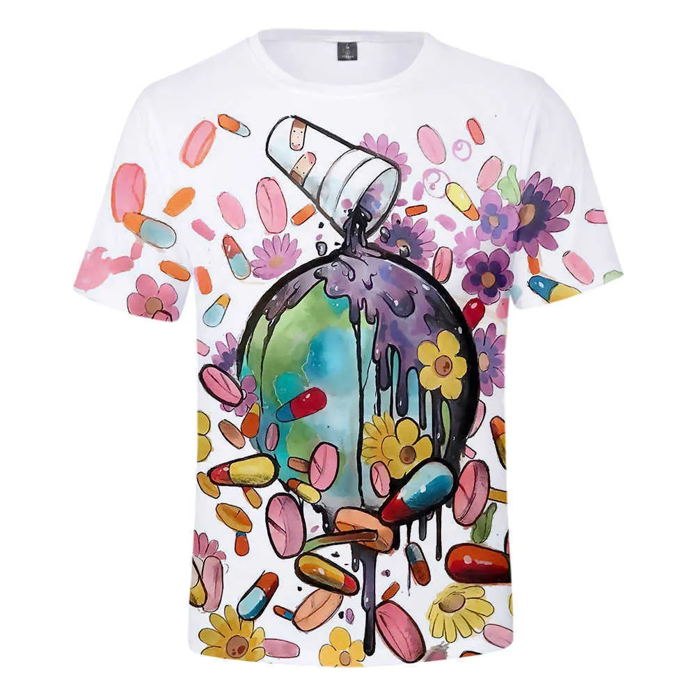 T-shirt stampata 3D Rapper Juice Wrld, abbigliamento da strada a maniche corte, moda, stile Harajuku, sconto speciale