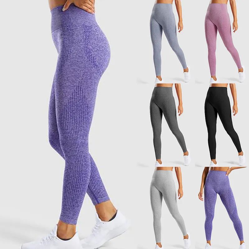 Kadın Pantolon Capris Yeni Hayati Dikişsiz Yüksek Bel Kadın Fitness Yoga Pantolon Seksi Push Up Spor Spor Taytlar İnce Streç Koşan Taytlar L1227