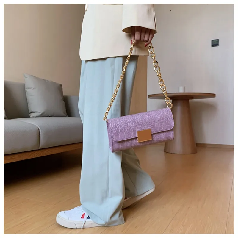 HBP Purse Handbag Wallet Crossbody bag Thick chain Crocodile designers personality fashion Women Bags quality handbags fine