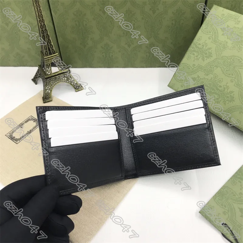 Men Leather Short wallet Male Purses Money Clip Credit Card Dollar wallets card holder for man with box 810152802
