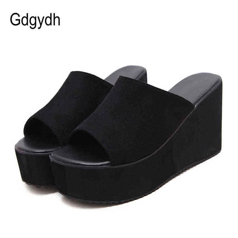 Sandali Gdgydh Summer Slip On Women Zeppe Sandali Piattaforma Tacchi alti Moda Open Toe Scarpe casual da donna Promozione comoda Vendita 220121