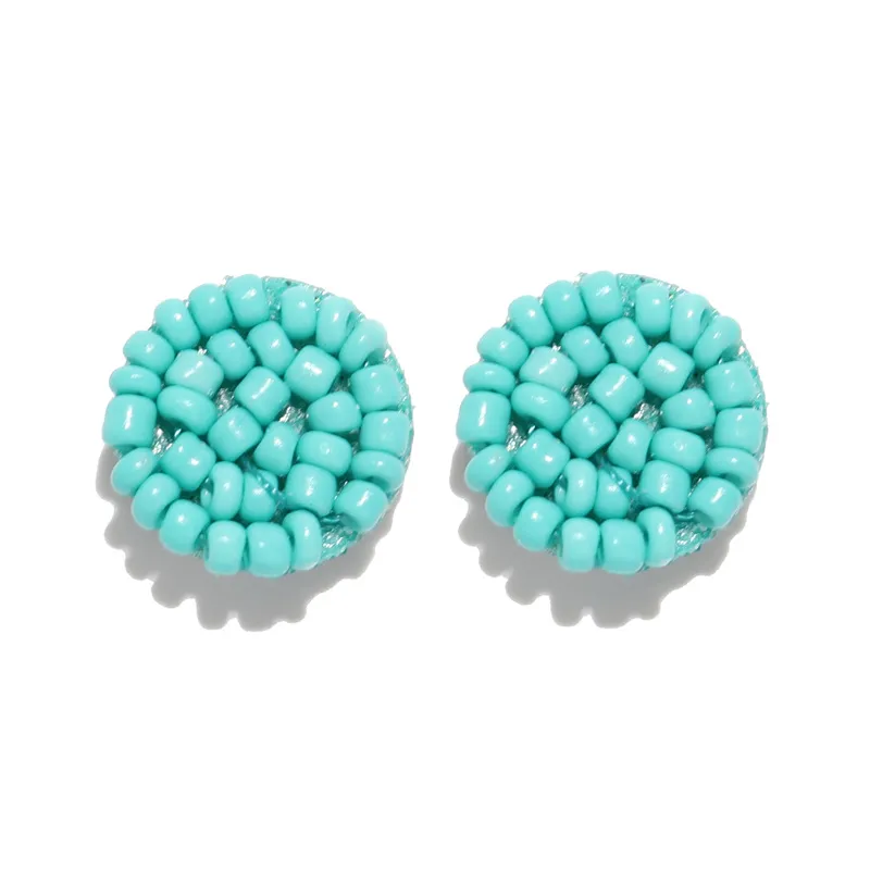 Einfache Mehrfarbige Ethnische Harz Handgemachte Perlen Ohrringe Für Frauen Zubehör Böhmen Geometrische Ohrringe Mode Jewelry279S