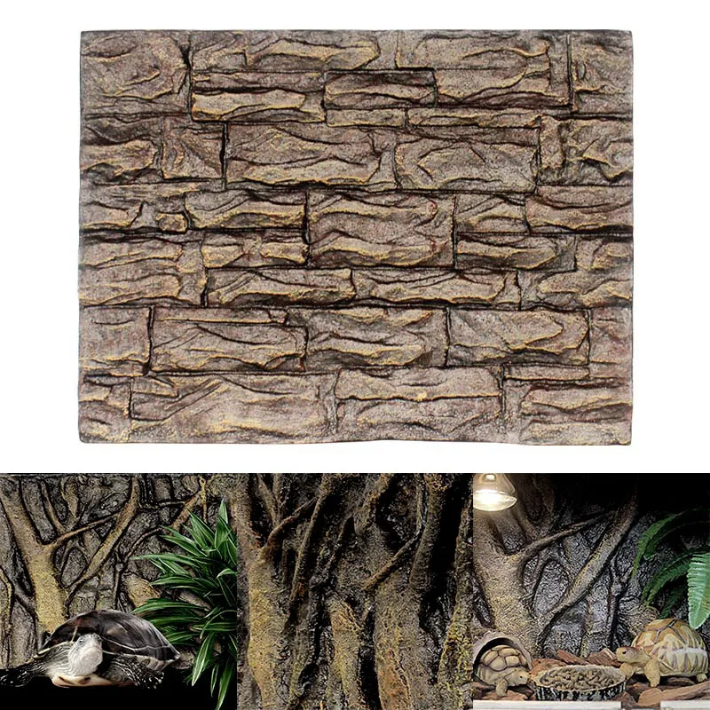 High 3D Foam Rock Stone Aquarium Hintergrundboard Dekor Schaumstoff für Reptilienfischtank 60 x 45 cm LG66 C1115267L6590694