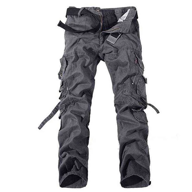 Männer Tactical Cargo Hosen Arbeiten Overalls Outdoor Wandern Männlichen Casual Jogginghose Baumwolle Militärische Multi-tasche Hose Jogger H1223