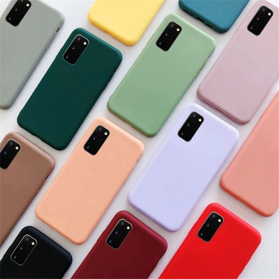 Matte Silicone Phone Cases For Huawei Honor 10X Lite Soft TPU Back Cover For Honor 10X Light Shockproof Candy Color Case