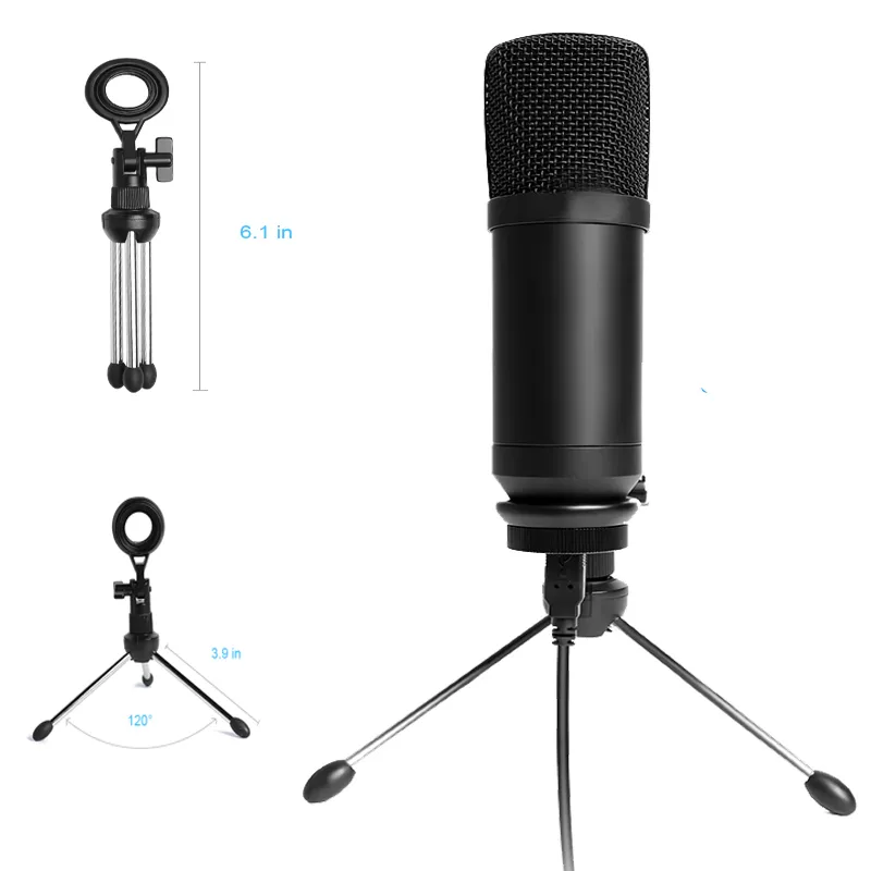 USB Mikrofon Studio Professionelle Kondensator Wired Computer Mikrofon Mit Ständer Für Karaoke Video Aufnahme PC BM700