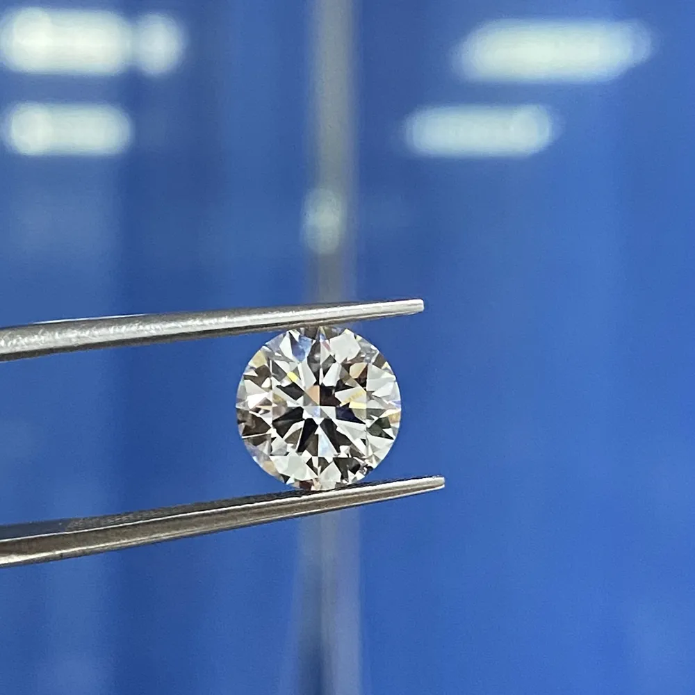 NGICの証明書ラボ栽培の合成緩い宝石の理想良質優秀なカットD VS1 0.52カラットCVD HPHTダイヤモンド用リングB1205