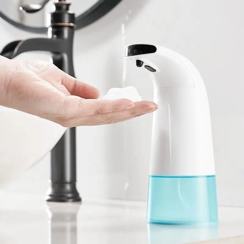 250 ml Dispensador automático de jabón Máquina reemplazable portátil Dispensador automático sin contacto Herramientas de detección de infrarrojos para baño Cocina Y200407