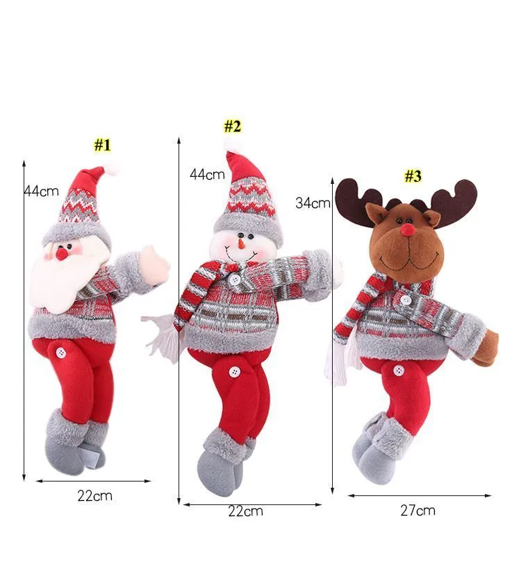 Christmas Decorations Christmas Dolls Christmas Tree Curtain Curtain Buckle Holiday Window Scene Layout Cartoon Doll Buckle Wholesale