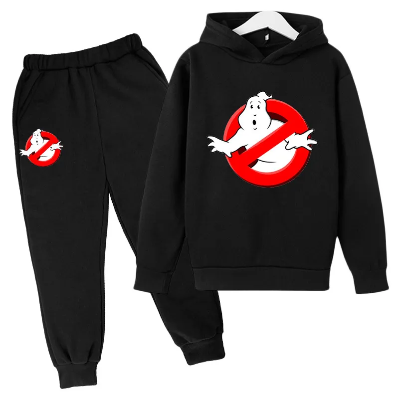 Ghostbusters Erkek Kız Giyim Seti Sonbahar Bahar Yürüyor Kızlar Çocuk Eşofman Kız Erkek Takım Elbise Çocuk Giyim 4-14 Yıl 220214