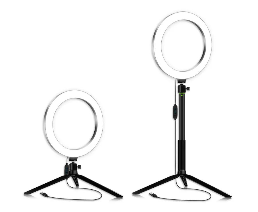 Neues 20-cm-LED-Make-up-Lampen-Ringlicht für die Schönheit von Selfie-Videos auf YouTube Tiktok-Ringlicht für die fotografische Beleuchtung von Fotostudios