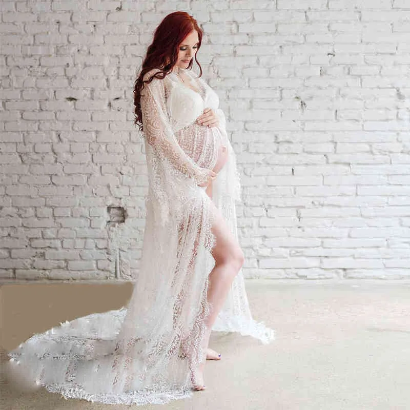 Сексуальные белые платья для беременных для детского душа, кружевное нарядное платье для фотосессии беременных женщин, платье макси, реквизит для фотосессии