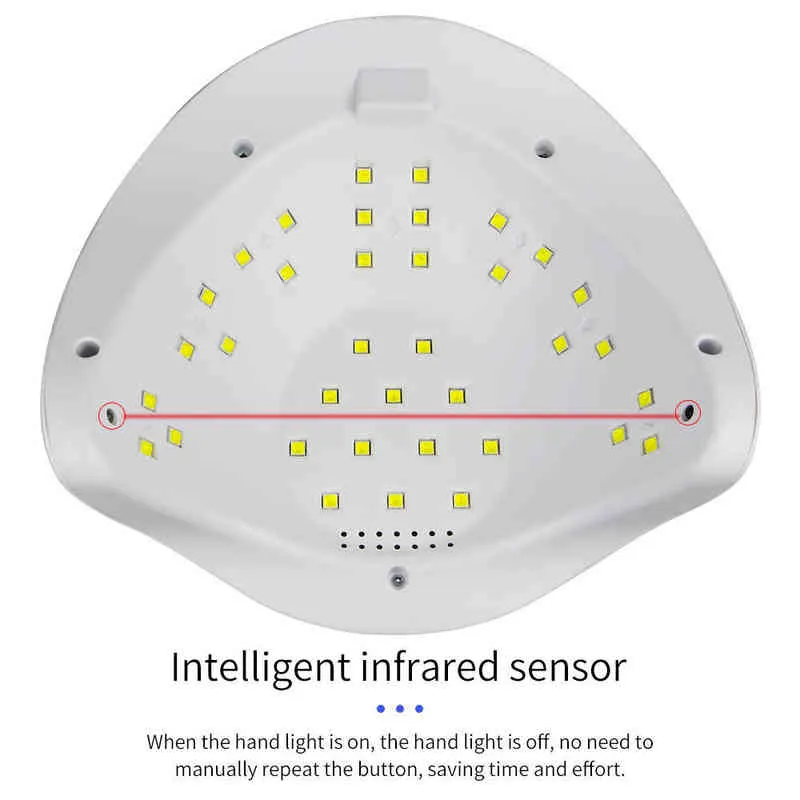 72W36W Essiccatore unghie LED Lampada unghie LED UV strumenti manicure Pecicure Tutti i gel Display LCD 10306099s Cronometraggio 2201045639097