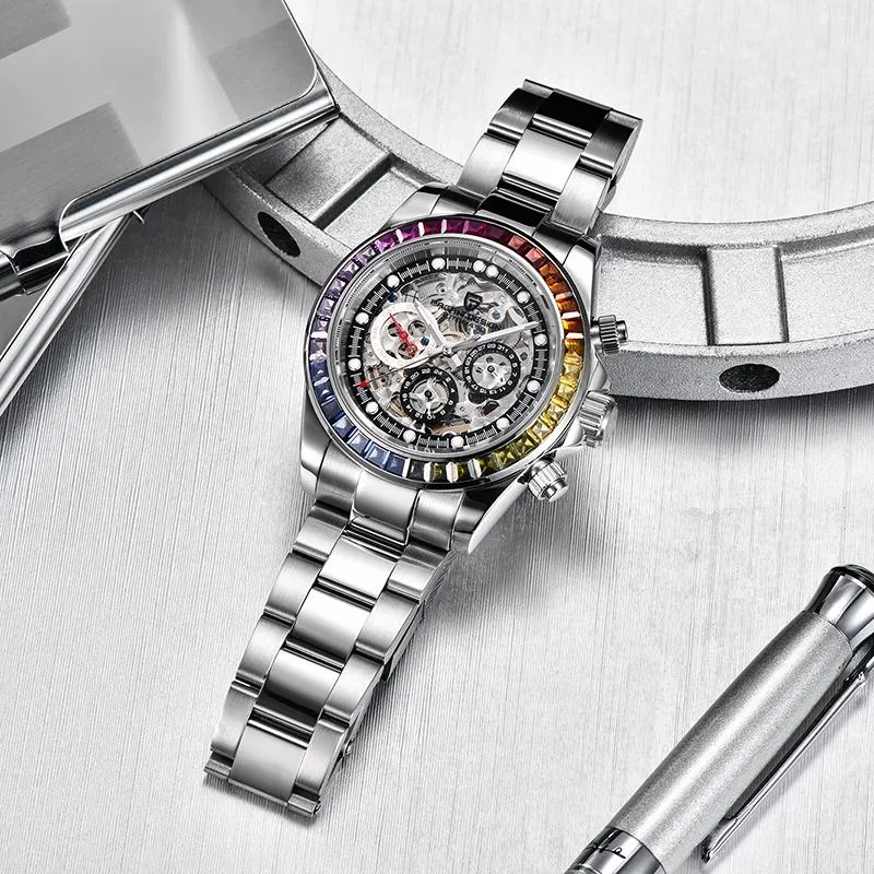 2021 Pagani Design Watch Automatic Watch 40mm Men Headon Mechanical Watches Stainsal Steel Fething Fashion Business Relogio Mascul225e