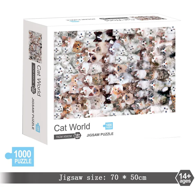Puzzles 1000 pièces Puzzle Jeu Papier Qualité Assemblage Puzzles pour adultes Puzzle Jouets Enfants Enfants Jouets éducatifs 201218